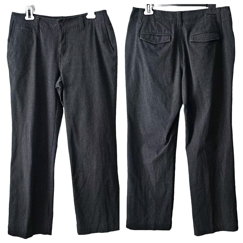 Eddie Bauer Women's Cropped Black Straight-Leg Pants
